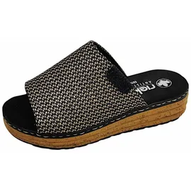 Rieker FSK Damen Sandalen für Damen, schwarz, 37 EU