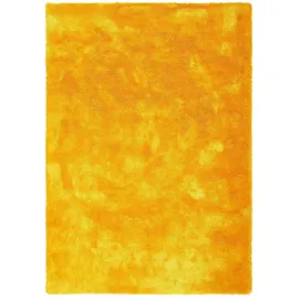 Bruno Banani Teppich Dana Teppich, besonders weich und kuschelig, Kundenliebling, rechteckig, Höhe: 30 mm, uni, Mikrofaser Teppiche, Wohnzimmer, Schlafzimmer, Esszimmer gelb 80 cm x 150 cm x 30 mm