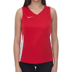 NIKE Team Fitness Damen Tank-Top mit DryFit Sport-Shirt Trainings-Shirt NT0211-657 Rot/Weiß - XL