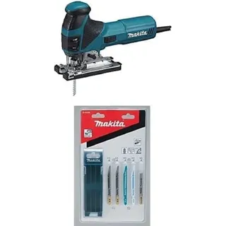 Makita 4351FCTJ Pendelhubstichsäge 135 mm mit LED + Stichsägeblatt Sortiment B