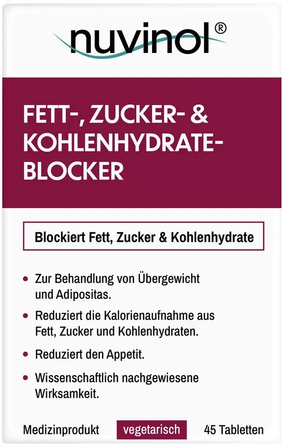 nuvinol fett- zucker- kohlenhydrateblocker