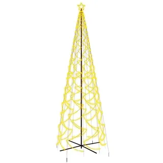 vidaXL LED-Weihnachtsbaum Kegelform Warmweiß 1400 LEDs 160x500 cm