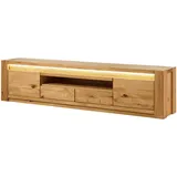 MASSIVMOEBEL24.DE KENT TV-Lowboard 223x40x53 cm Beige Holz