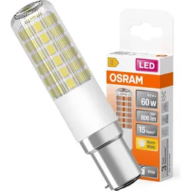 Osram LED-Lampe T Slim B15d 6,5 W warmweiß 806 lm