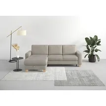 Home Affaire Ecksofa HOME AFFAIRE "Summer L-Form", grau (steel), B:249cm H:91cm T:164cm, 95% Polyester, 5% Polyamid, Sofas, Ecksofa, mit Recamiere, mit oder ohne Bettfunktion und Bettkasten, Cord-Bezug
