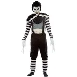Ghoulish Productions Clown-Kostüm Laughing Jack, Bei diesem Horrorclown gibt's nichts zu lachen! schwarz