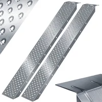 Masko 2X Auffahrrampe 400kg Verladerampe Verladeschiene Verzinkter Stahl Antirutsch 200kg* Pro Stück Max 400kg* Pro Paar Motorrad ATV Quad PKW Auto Laderampe Anhängerrampe