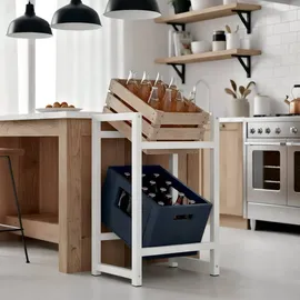 CLP Getränkekistenständer Stack weiß/75x47x31 cm