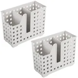 Vocdikficy 2er-Pack Geschirrkorb für Strohhalme und Essstäbchen, Geschirrkorb für Geschirr, Abtropfkorb für Geschirr zum Waschen und Trocknen