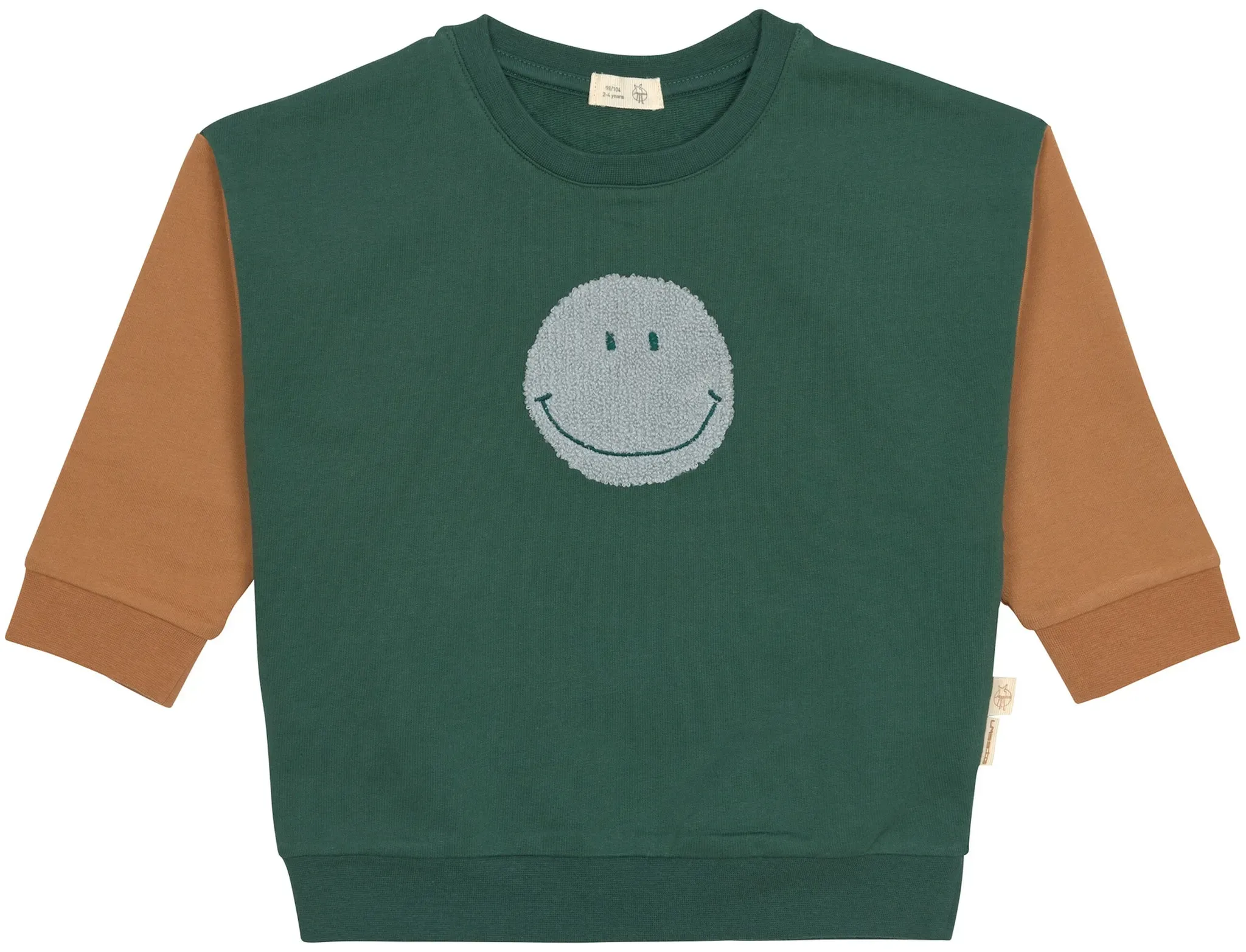 Lässig Sweatshirt Smiley Little Gang, gruen | mehrfarbig, 98