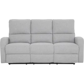 Home Affaire 3-Sitzer »TOURNAY manuelle Relaxfunktion, Liegefunktion (105°-135°), Webstoff«, Reclinerfunktion in 2 Sitzen (links u. rechts), grau