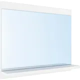 [en.casa] Spiegel, Badezimmerspiegel Krildihana 60x50x12 cm Weiss 60 x 50 cm)