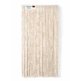 Lemodo Flauschvorhang 100 x 200 cm Beige/Weiß