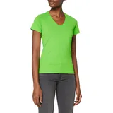 Stedman Apparel Damen Regular Fit T-Shirt Classic-T V-neck/ST2700, Grün - Kiwi Green, Gr. 42 (Herstellergröße: XL) - 42