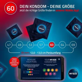 MY.SIZE Kondome, 50 Stück im Beutel, für Männer, große Passform