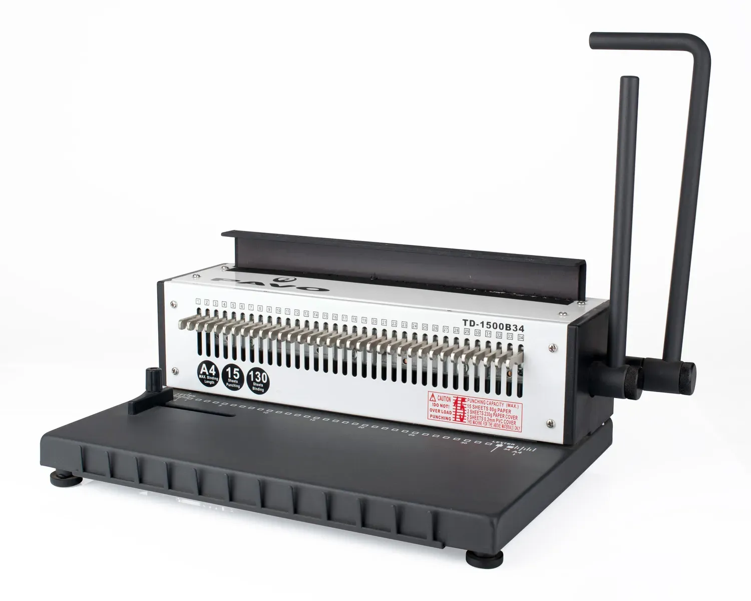 HD Wire Binder, Profi Round Punch Stanz und Drahtbindegerät, bis 130 Blatt