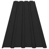 Karat Trapezblech 115 x 45 cm Profilblech Stärke 0.25 mm 15er-Set inkl. Schrauben 7,7 m2 Schwarz