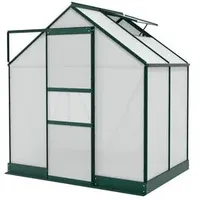 Vitavia Gewächshaus Pontos 2500 HKP, inkl. Fundament, ca. B195/H207/T137 cm, Dunkelgrün
