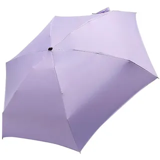 QUINTRA Sonnenschirm Kleiner Flacher Regenschirm Faltschirm leichte Regenausrüstung für Regenschirm Sonnenschirm Hochzeit Schirm (Purple, One Size)