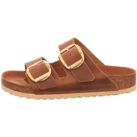 Birkenstock Arizona Big Buckle Nubukleder geölt schmal cognac 39