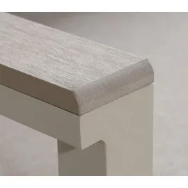 tierra outdoor gmbh Gartenlounge 2-teilig FUJI LOUNGE, Champagnerfarben - Olefin - Polywood