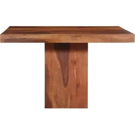 vidaXL Esstisch 120 x 77 x 120 cm Massivholz Akazie braun