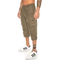 Kendindza Collection Cargobermudas Bermuda Shorts Herren Kurze Hose 3/4 Hose Cargo Taschen abnembare Beine kurze Hose Herren Cargoshorts Sommer XXL