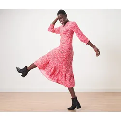 Tchibo - Maxikleid mit Print - Damen - Gr. 40 - pink