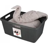 KIS - space for you Wäschekorb Jute grau (BHT 59x26x39 cm) - dunkelgrau (R73513)