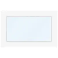 Kellerfenster 70x45 cm, PVC, Ideal 4000, Weiß, 700 x 450 mm, einteilig, festverglast, individuell konfigurieren