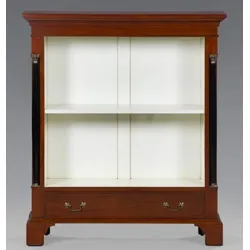 Casa Padrino Luxus Empire Bücher Schrank Mahagoni - Bibliotheken Schrank