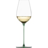 Eisch Champagnerglas EISCH "INSPIRE SENSISPLUS" Trinkgefäße Gr. Ø 7,9 cm x 24,2 cm, 400 ml, 2 tlg., grün Kristallgläser die Veredelung der Stiele erfolgt in Handarbeit, 400 ml, 2-teilig