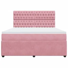 vidaXL Boxspringbett 180 x 200 cm Rosa