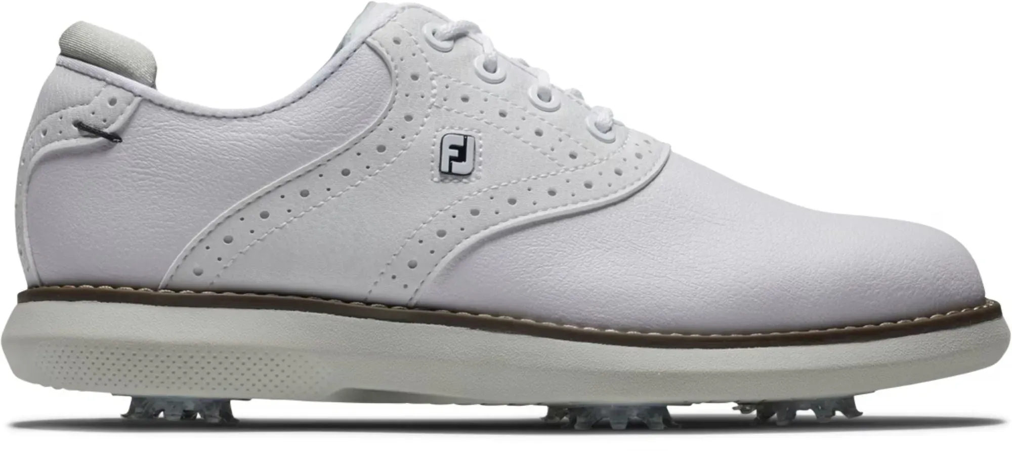 FootJoy Traditions Juniors Juniorschuhe - white/white/grey / normal / 34