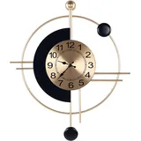 Beliani Wanduhr ALLOGNY 59 cm 59x67x1 Gold/Schwarz