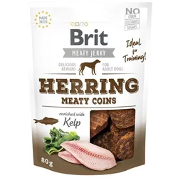 BRIT Jerky Snack Hering Fleischige Münzen 80g