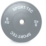 Hantelscheibe Olympia Bumper Plate, 50 mm, 5 kg, grau