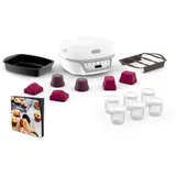 Tefal KD812110 Cake Factory Délices Silver Cake Gerät, 5 automatische Programme + manueller Modus, Zubehör, dedizierte Anwend