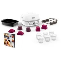 Tefal KD812110 Cake Factory Délices Silver Cake Gerät, 5 automatische Programme + manueller Modus, Zubehör, dedizierte Anwend