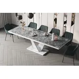 Design Esstisch Tisch HEV-111 ausziehbar 160 bis 256 cm - Naturbelassen