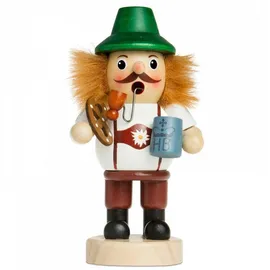 SIKORA Räuchermännchen Biertrinker 16 cm weiß/braun