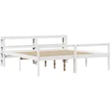 vidaXL Seniorenbett Mit Kopfteil Ohne Matratze Weiß 200x200 Cm Vidaxl