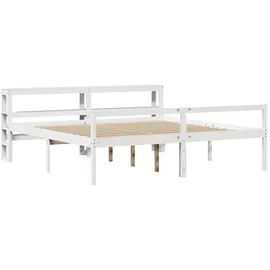 vidaXL Seniorenbett Mit Kopfteil Ohne Matratze Weiß 200x200 Cm Vidaxl