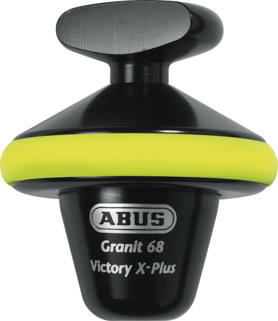 ABUS Granit Victory XPLus 68 Halbrund-Verschluss Bremsscheibenschloss, schwarz-gelb für Männer