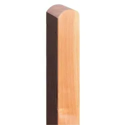 Douglasie Pfosten 9 x 9 x 90 cm - Holzpfosten aus naturbelassener Douglasie - Holzpfosten mit Rundkopf - Holzpfahl für Garten & Sichtschutzzäune