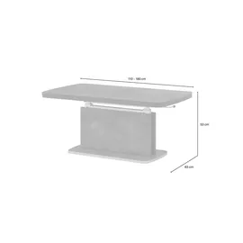 vierhaus Jamaika beton grau 110 x 53 x 63 cm