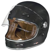 rueger-helmets Motorradhelm RT-825 Carbon Integralhelm Motorradhelm Chopper Integral Retro Kart Helm ruegerRT-825 Carbon L L (59-60)