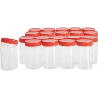 VBS XXL 20er-Pack Kunststoffdosen mit Schraubdeckel 200ml - Transparent