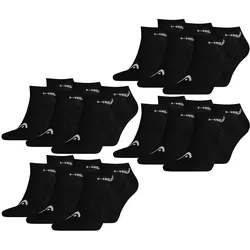 HEAD Herren Damen Unisex Sneaker Basic Sport Socken - 6er 9er 12er Multipack in 43-46 12er Pack
