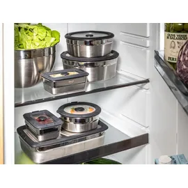 Rösle FLEXX 2GO Dose rund silberfarben 13,7 x 13,5 cm 0,8 l